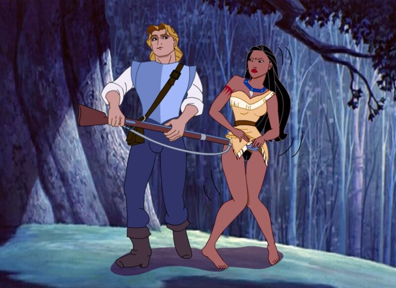 Pocahontas John Smith exploring the wonders of the New World picture