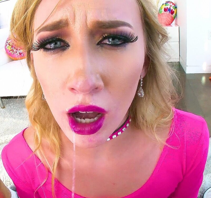 Pink Princess after epic face fucking picture