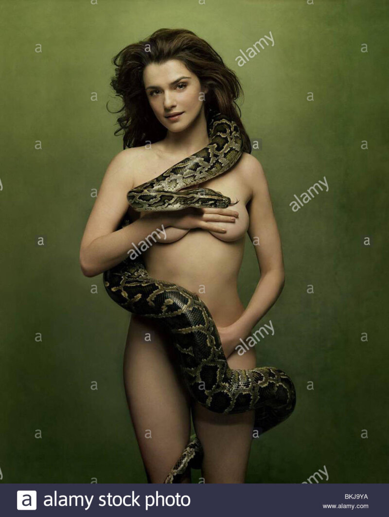 Rachel Weisz with a python. picture
