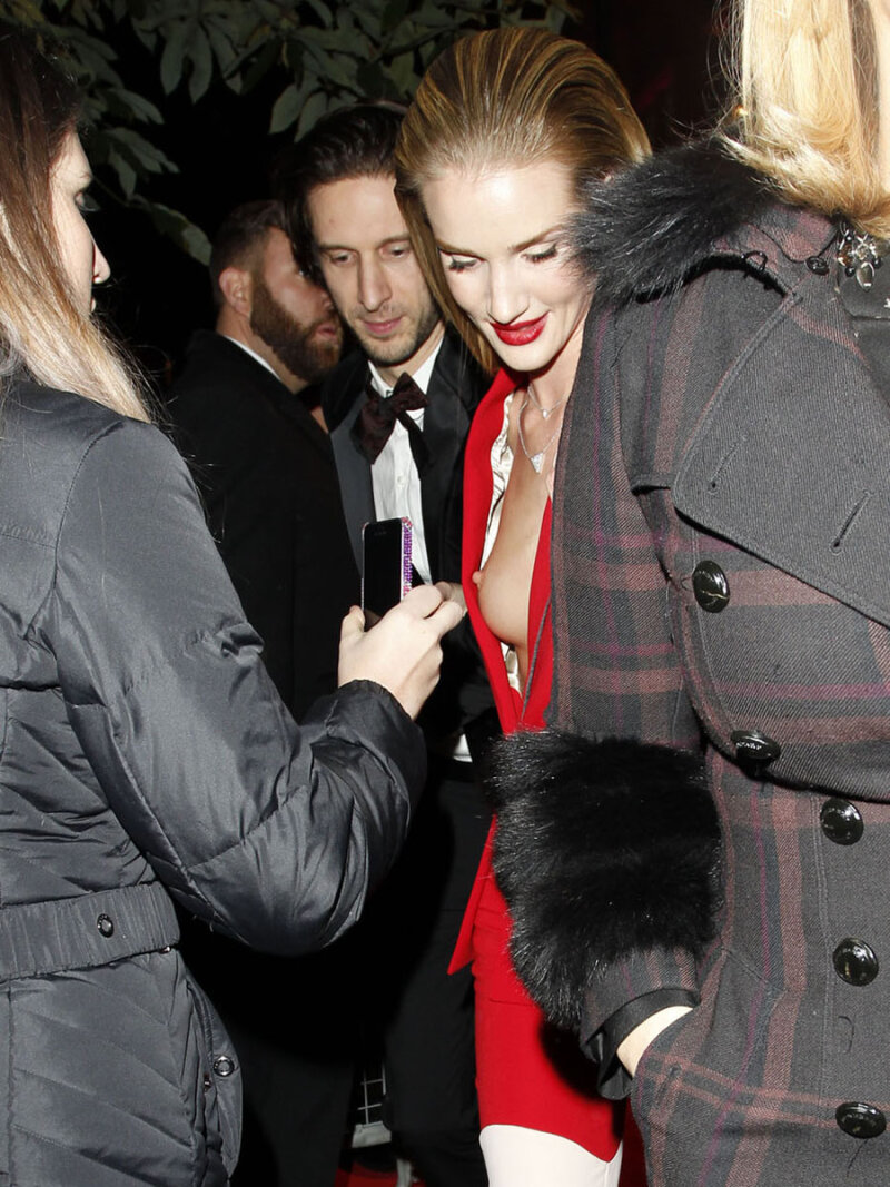 Rosie Huntington Whiteley Nipple Slip picture