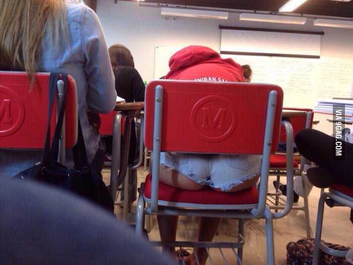 Ass in class picture