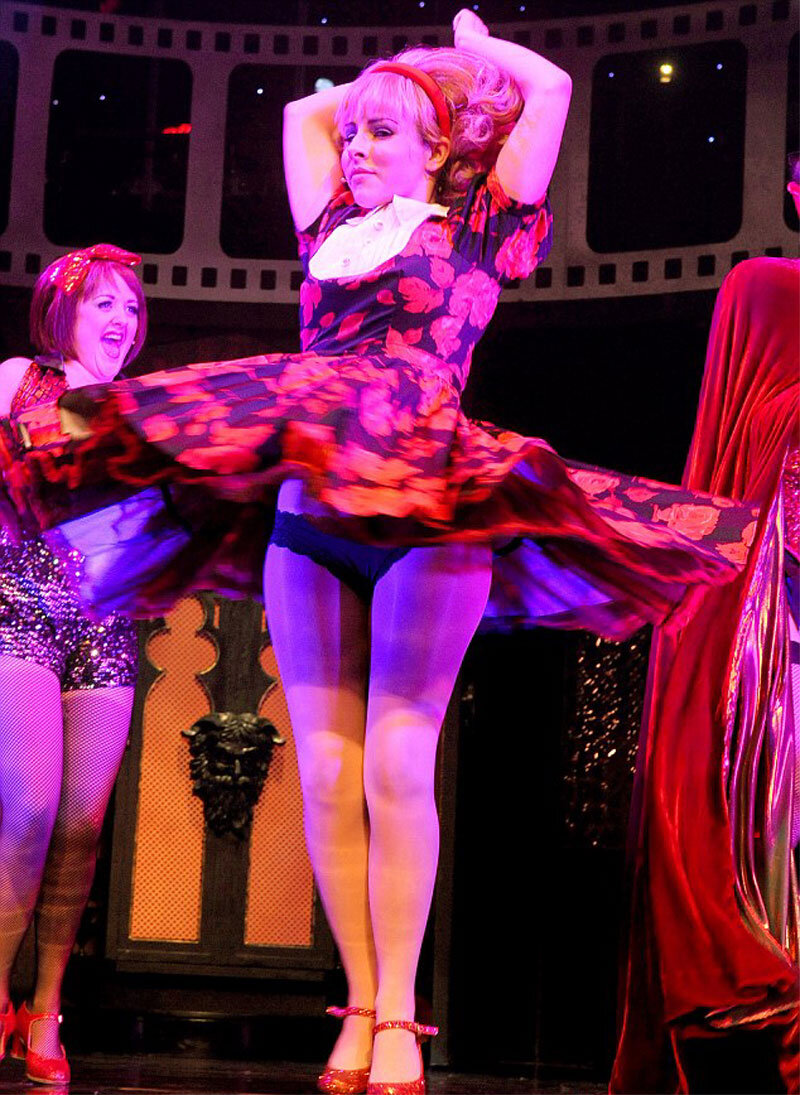 Roxanne Pallett's Granny Panties Upskirt on Stage picture