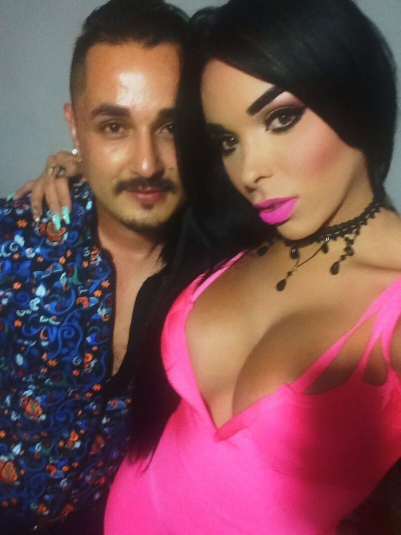 Alexis La Vega is bimbo in pink dress holding her Jon for the night - SGB asiann picture