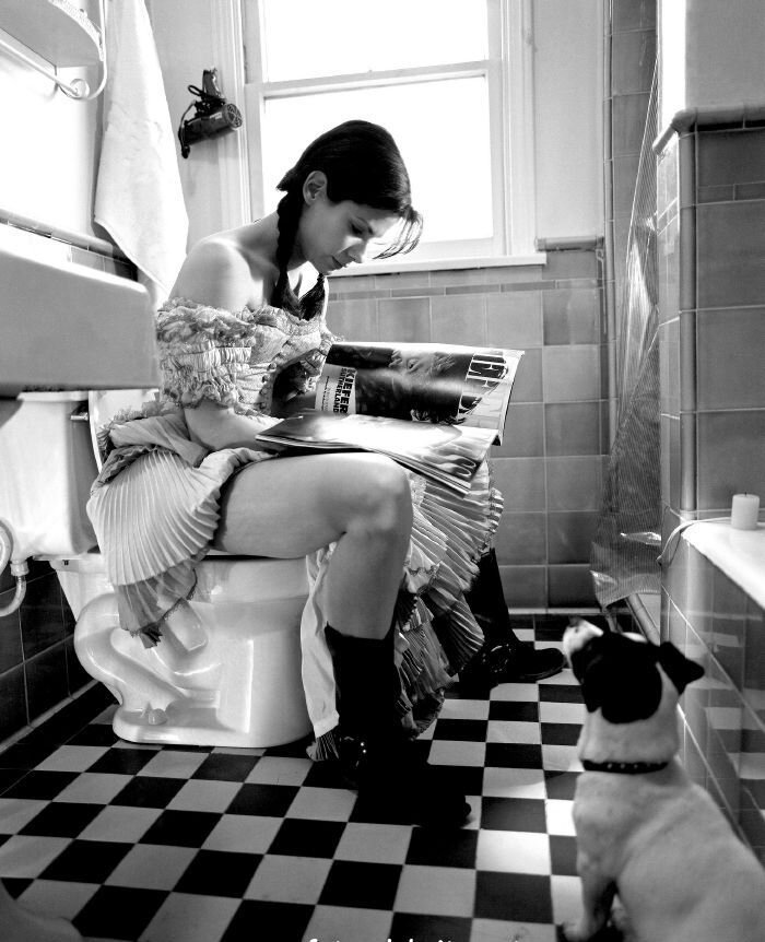 Sandra Bullock toilet picture