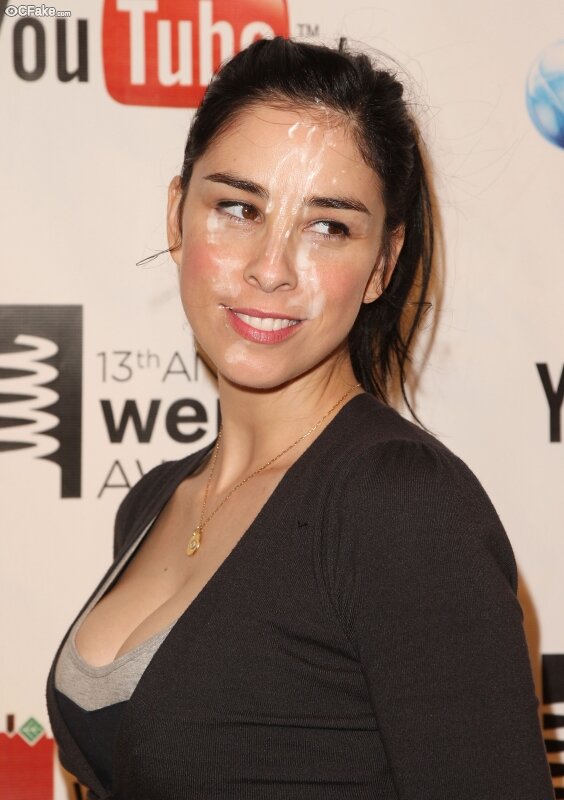 Sarah Silverman with cum on her face picture