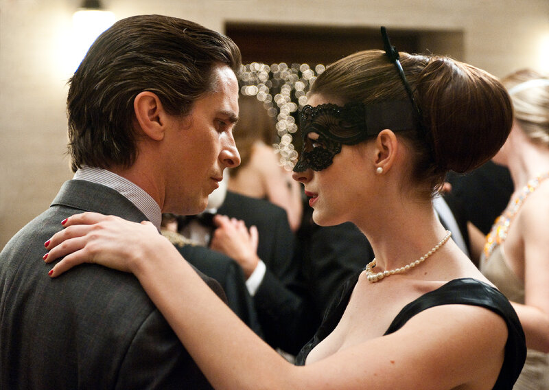 Anne Hathaway as Selina Kyle in a scene from “The Dark Knight Rises.” picture
