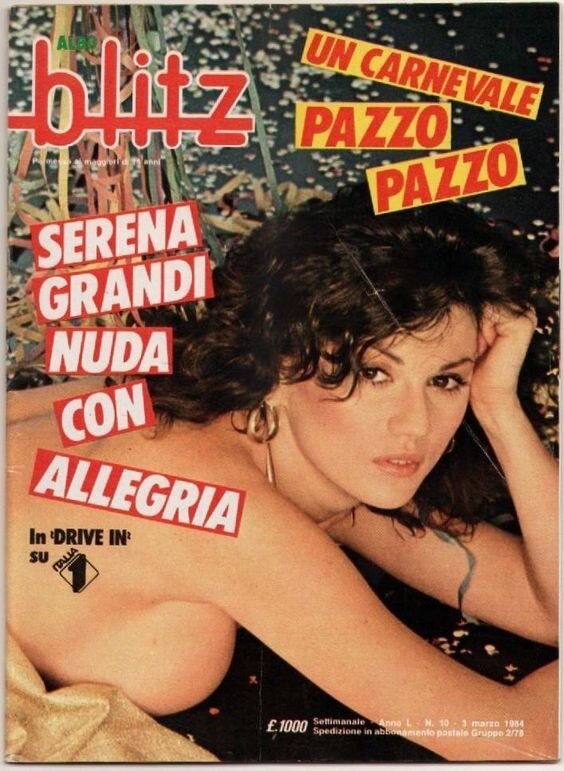 Serena Grandi in copertina picture
