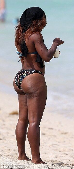 Serena Williams big black bikini booty picture