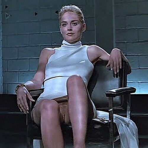 The nice shaved cunt of Sharon Stone ♡♡♡☆☆☆ picture
