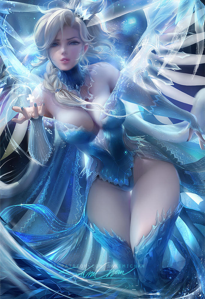 Snow Queen Mercy - Sakimichan picture