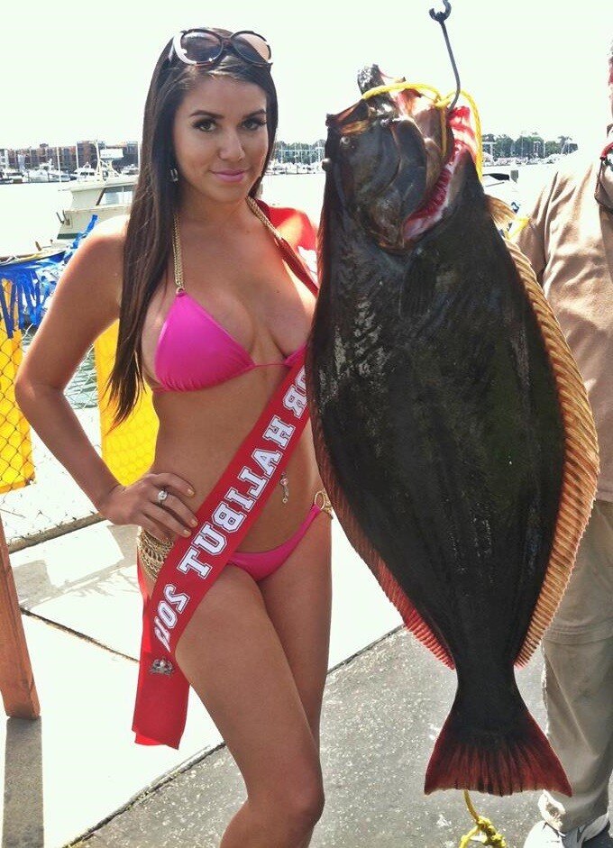 I ate your daughter with bimbo meat eater model Louise Turpin as she caught a giant J fish in a bikini for Facebook this summer - SGB funnyy picture