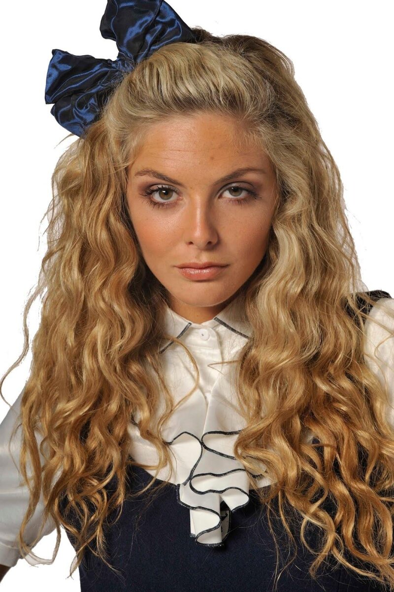 Tamsin Egerton schoolgirl bitch face picture