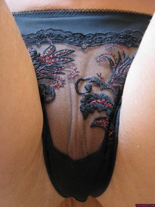 Pretty see through lace panty picture