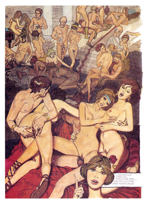 roman orgy from Erich von Gotha’s “Torrid”, reminds me of what a wild night in a harem might look like picture