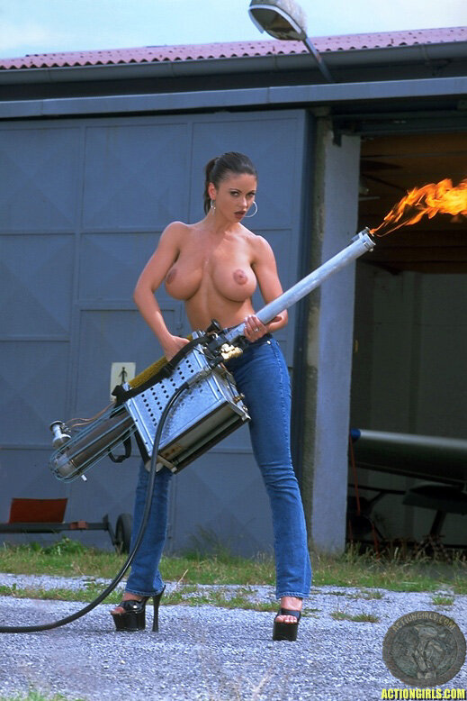 veronica with a flamethrower picture