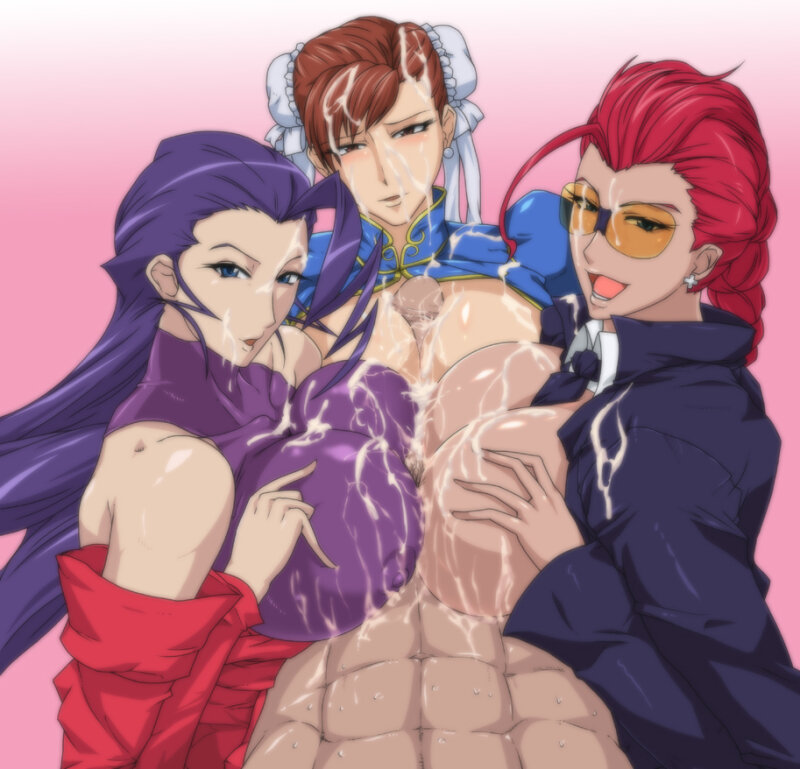 Rose, Chun-Li, and Crimson Viper (Street Fighter) Tittyfuck picture