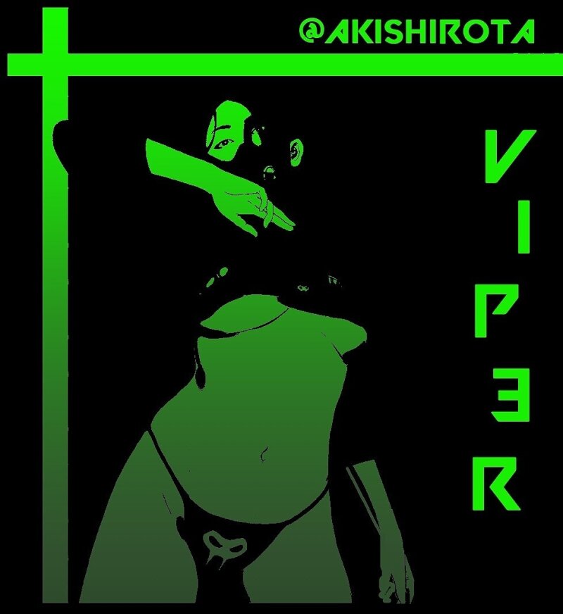 viper neon art picture