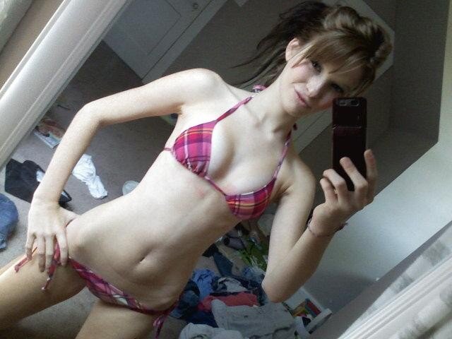 Amazing brunette teen in incredible homemade selfshot picture picture