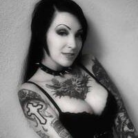 Tiffany Chase in goth clothes - I cannot find a better version of this pic anywhere on Google - SGB gothh cooll picture