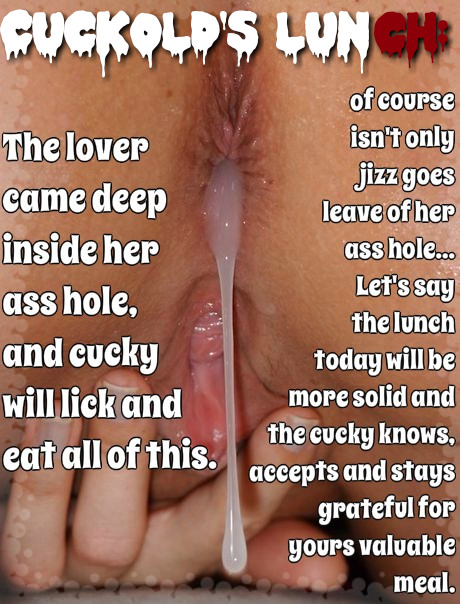 Anal creampie: cuckold's lunch. picture