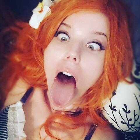 Wide eye ahegao picture