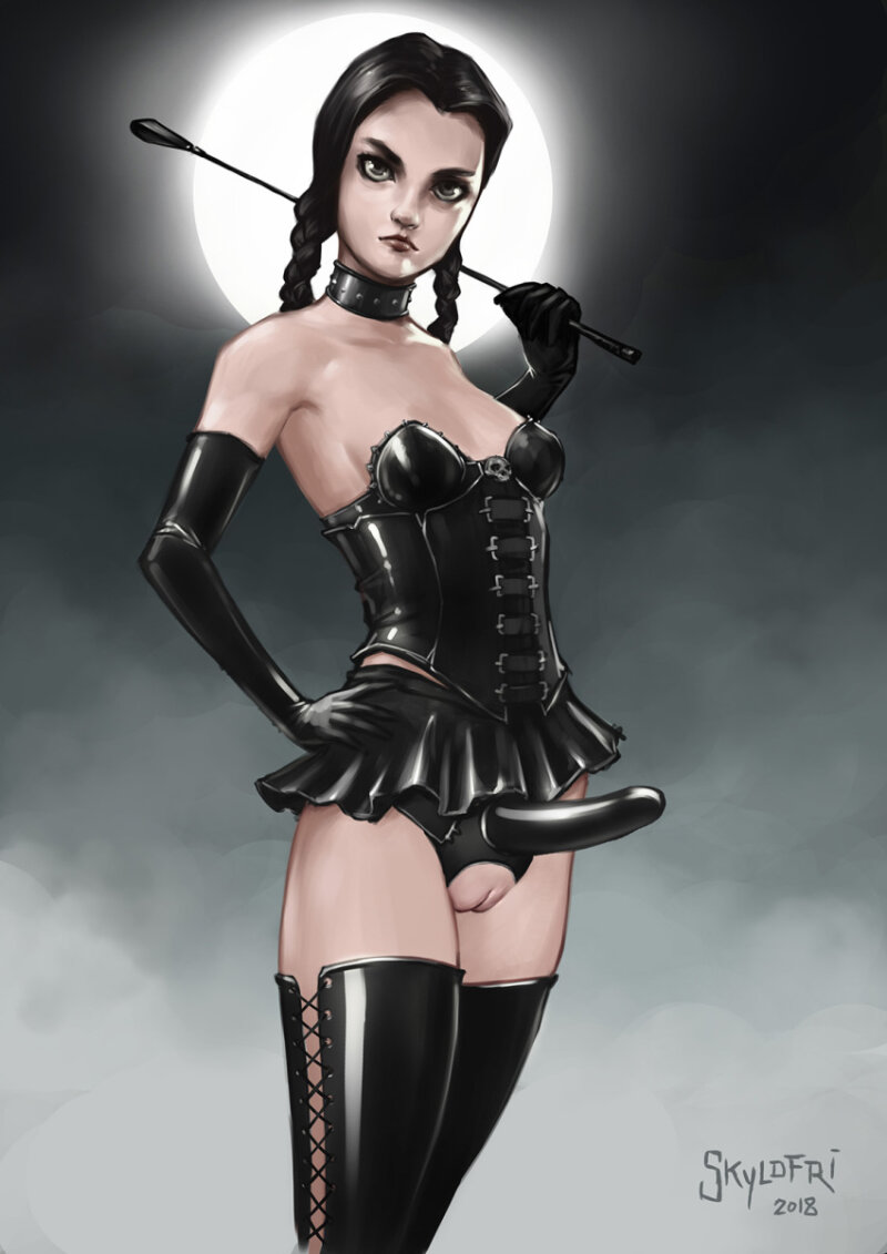 Çarşamba Adams, harekete hazır güzel bir kayış giyiyor. picture