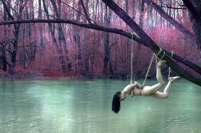 Japon Esaret (Shibari) - Hikari Kesho, Brenta Nehri'nin Durgunluğunu Gözlemlemek picture