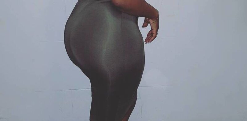 Black babe with adorable ass picture