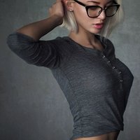  Blonde Glasses Non Nude  pics
