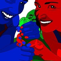  Handjob Interracial Threesome  pics