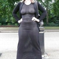  Milf Public Sheer Dress  pics