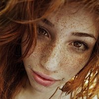  Babes Cute Redhead Freckles Pierced  pics
