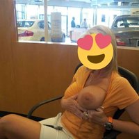  Big Tits Blonde Public  pics