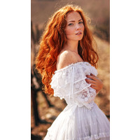  Ginger Redhead Wedding Dress  pics