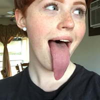 Amateur Long Tongue Redhead  pics