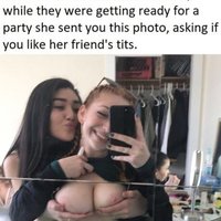  Big Tits Girlfriend Threesome  pics