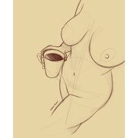  Big Tits Coffee Drawn  pics