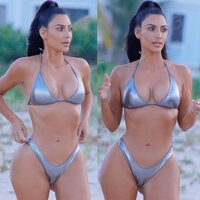  Bikini Celebrity Kim Kardashian  pics
