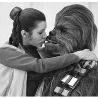  Carrie Fisher Celebrity Chewbacca  pics
