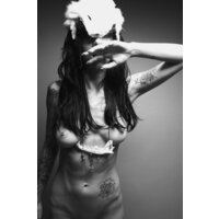  Brunette Suicidegirl Tattoo  pics