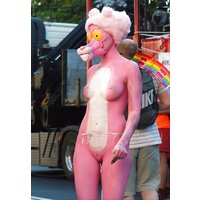  Bodypaint Cosplay Pink Panther  pics