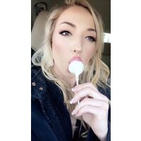  Blonde Lollipop Self Shot  pics