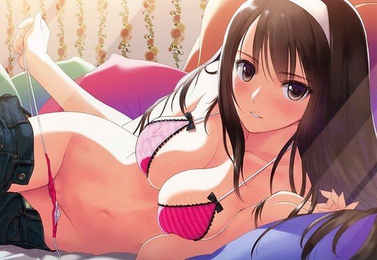 baştan çıkarıcı hentai esmer ile harika göğüsleri picture