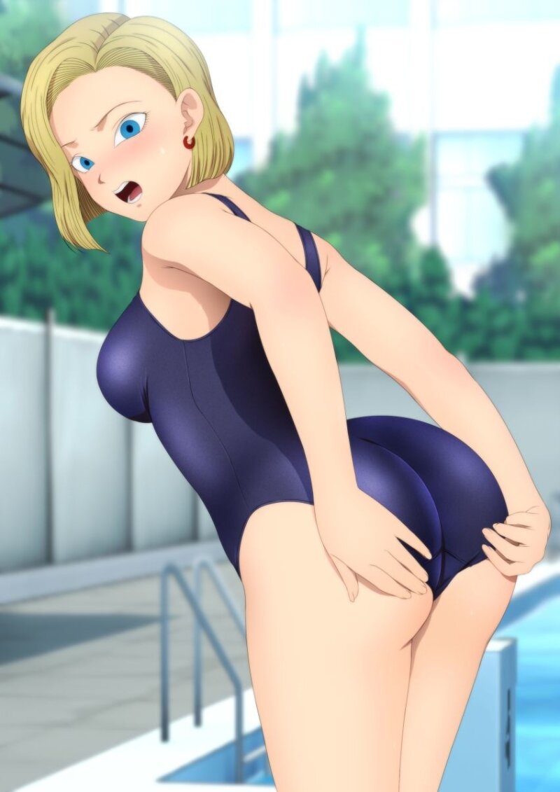 人造人間18号水着のお尻 picture