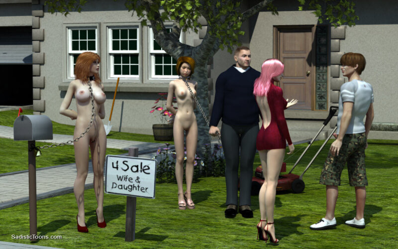 販売のための妻と娘 picture