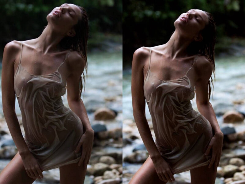ウェットランジェリーのキャンディススワンポール乳首 picture