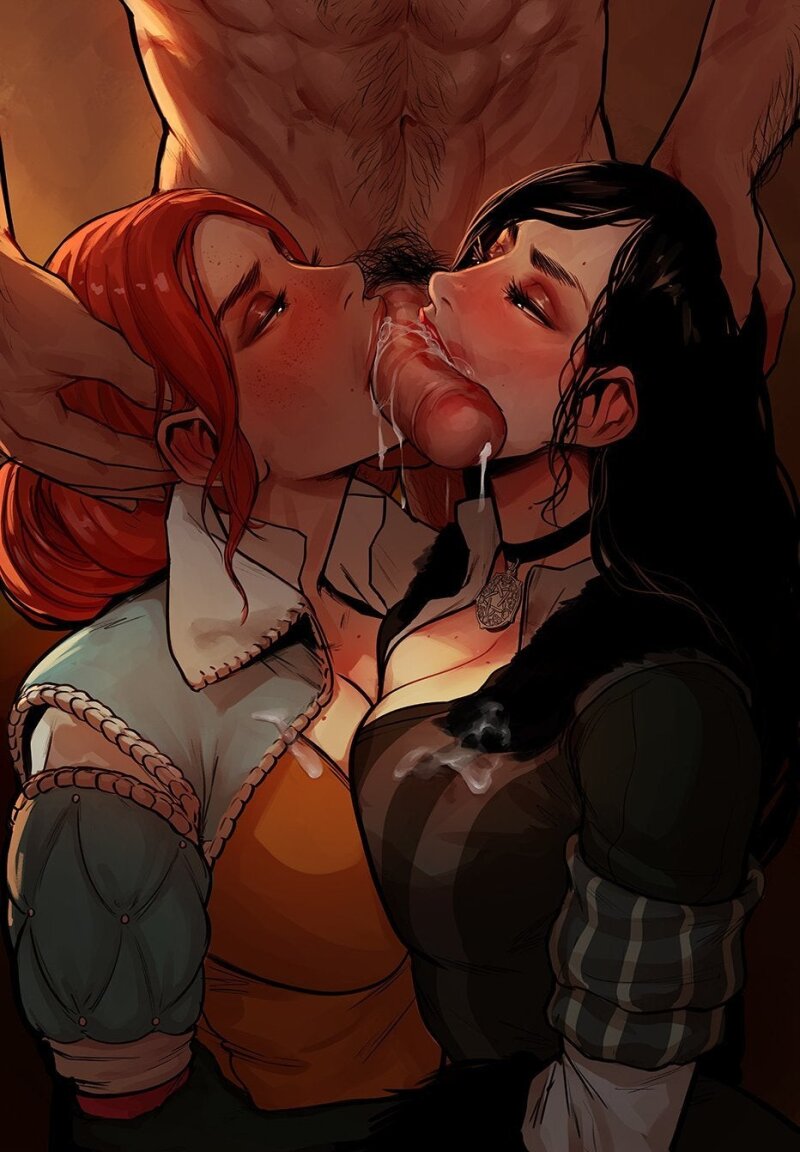 Triss ve Yennifer horoz yutmak picture