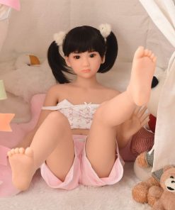 새로운 인형 편평한 가슴 실리콘 성 인형 귀여운 122cm picture
