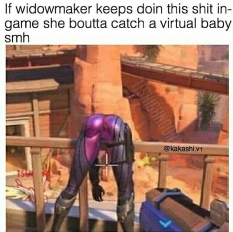 Herkesin görmesi için Widowmaker's eşek picture